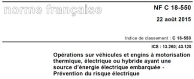 norme NF C 18-550 - aout 2015
